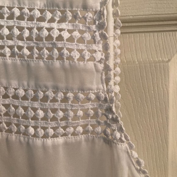 Sheer with Lace Sleeveless Gap Top - EUC - Picture 4 of 7